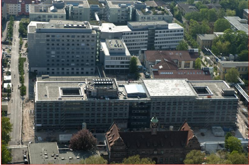 Vue aérienne du Klinikum Nürnberg Nord