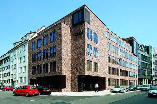 La foto muestra el edificio de items en Münster.