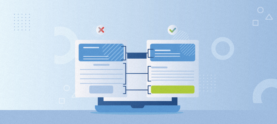 Artikelbild mit Waage, auf der zwei ERP-Softwares gegenübergestellt sind, als Symbol für den Vergleich von ERP-Lösungen für Dienstleister.