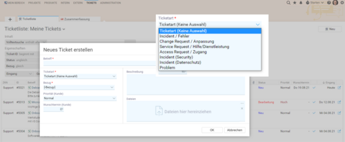 Ticketsystem in BCS bei SkyGate