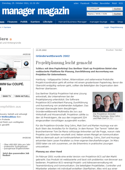 23. Mai 2002 - Manager Magazin