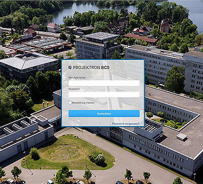 Login von Projektron BCS bei der DVZ M-V GmbH