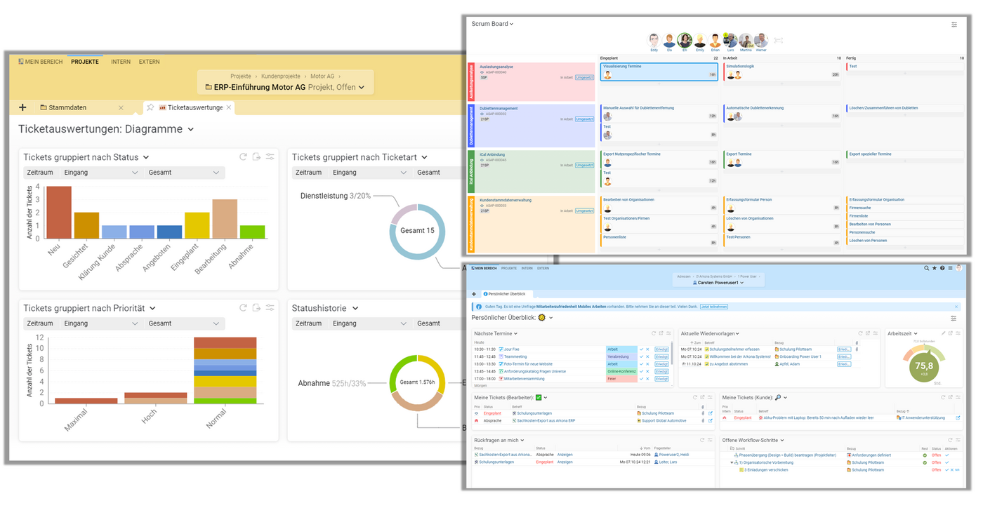Mit übersichtlichen Dashboards und Auswertungen in Echtzeit liefert Projektron BCS die Datenbasis für fundierte Entscheidungen – vom Auslastungsgrad bis zur Projektkennzahl. Mit übersichtlichen Dashboards und Auswertungen in Echtzeit liefert Projektron BCS die Datenbasis für fundierte Entscheidungen – vom Auslastungsgrad bis zur Projektkennzahl.