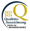 Bereits zum dritten Mal wurde der Projektron GmbH die "Qualitätsauszeichnung Berlin-Brandenburg" 2023/2024 verliehen.