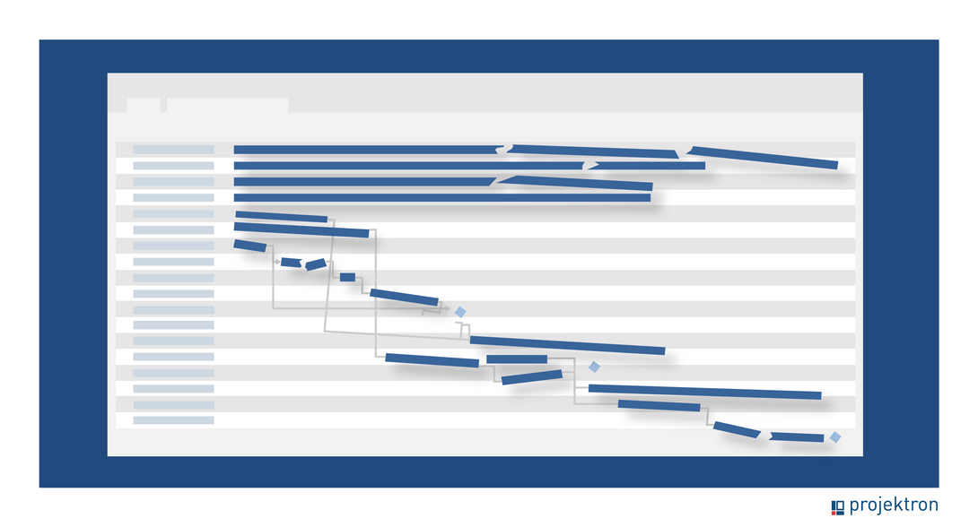 Collapsing Gantt chart