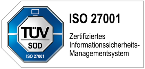 Projektron wurde vom TÜV Süd nach ISO27001 zertifiziert