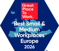 Siegel „Great Place to Work – Best Small & Medium Workplaces Europe 2026“