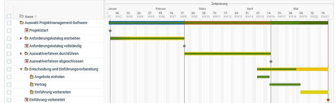 Auswahl Projektmanagement-Software Schritt 8 Auswahl Projektmanagement-Software Schritt 8