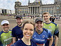 Projektron beim Berliner Halbmarathon 2024: Fünf Projektronis nahmen erfolgreich an der 21,1 km langen Strecke durch Berlin teil.