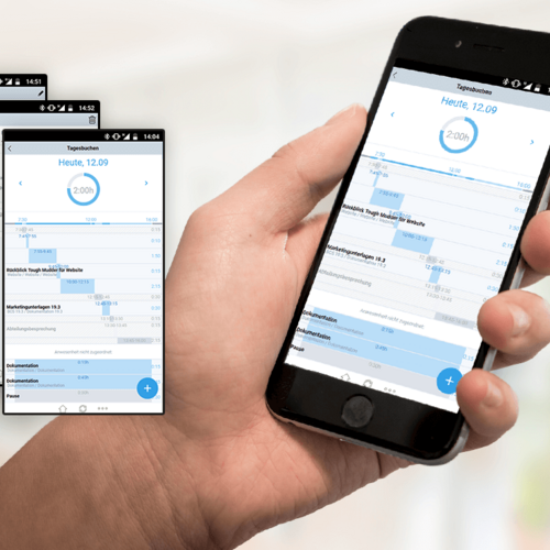 Mit der Projektron WebApp erfassen Sie Anwesenheiten, Projektzeiten, Arbeitszeiten, Kontakte und Spesen immer und überall unkompliziert. 