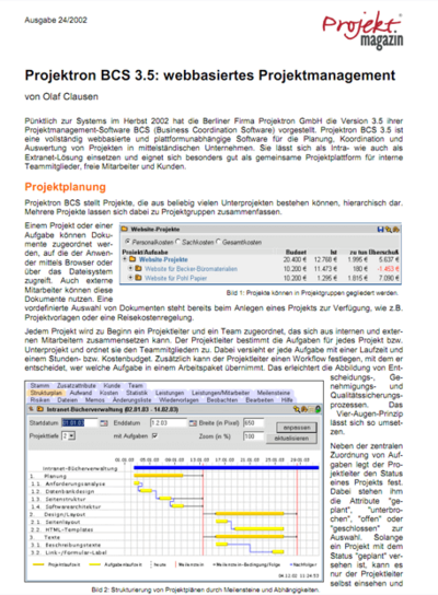 12. Dezember 2002 - Projektmagazin