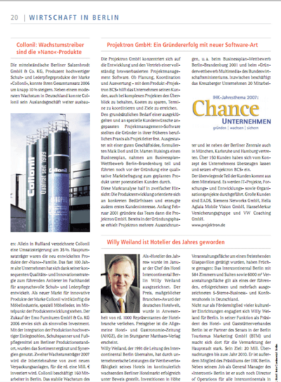 März 2007 - Berliner Wirtschaft