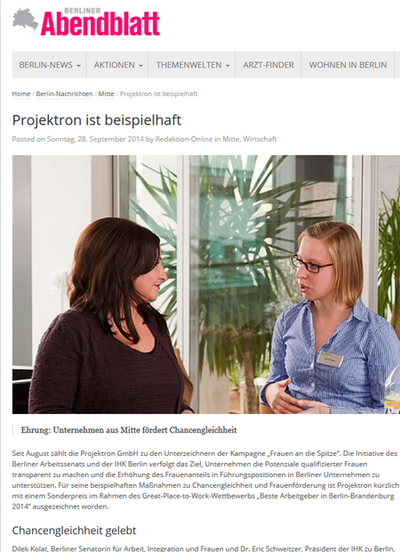 28. September 2014 – Berliner Abendblatt