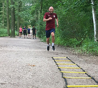 Lauftreff Projektron im Juli 2021 Die Koordinationsleiter im Einsatz beim Projektron-Lauftreff
