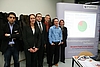 Studententeam mit Prof. Malus und Projektron-Betreuerin Heidi Loßmann