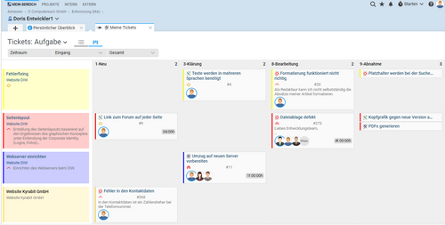 Priorisierung Ticketsystem Projektron BCS