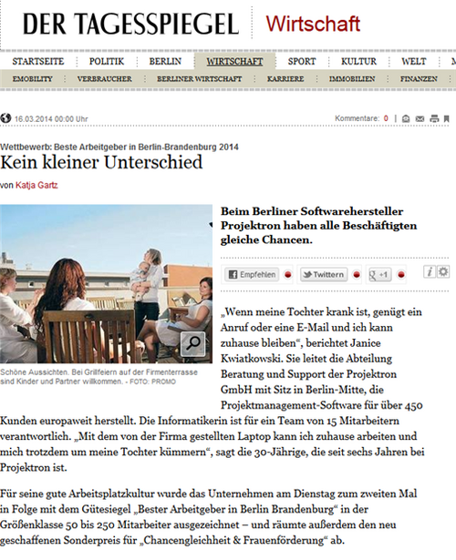 16. März 2014 – Tagesspiegel