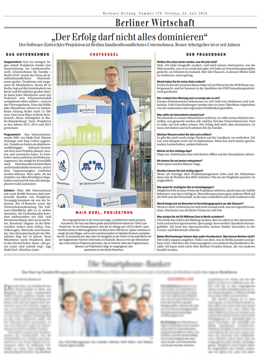 22. Juli 2016 – Berliner Zeitung