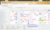 In der Terminplanung sehen Sie übersichtlich, in welchen Terminen Ihre Mitarbeiter eingeplant sind