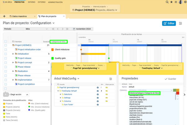 Editor WebConfig en BCS