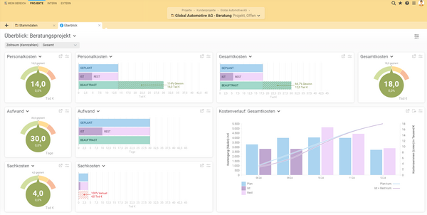 Projektüberblick in BCS