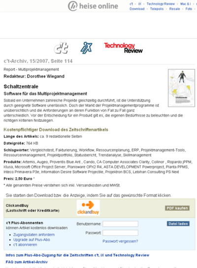 Juli 2007 - c't Magazin für Computertechnik