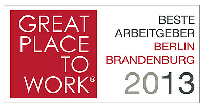 Great Place to Work-Wettbewerb „Beste Arbeitgeber Berlin-Brandenburg 2013“
