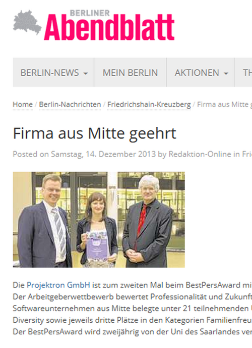 14. Dezember 2013 – Berliner Abendblatt