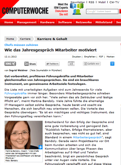 12. November 2012 - Computerwoche.de
