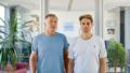 Maik Dorl stands on the left next to Francisco Josué Gutendorf, both Managing Directors of Projektron GmbH.