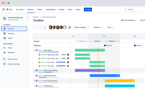 Screenshot Roadmaps in Jira