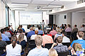 Publikum während der Projektron Anwenderkonferenz 2019, Teilnehmer hören aufmerksam zu.