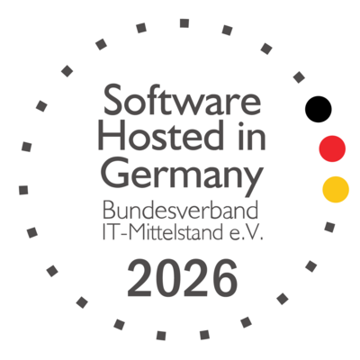 Die Auszeichnung „Software Hosted in Germany 2026“ des Bundesverbands IT-Mittelstand für das Business Coordination Software-System (BCS) von Projektron