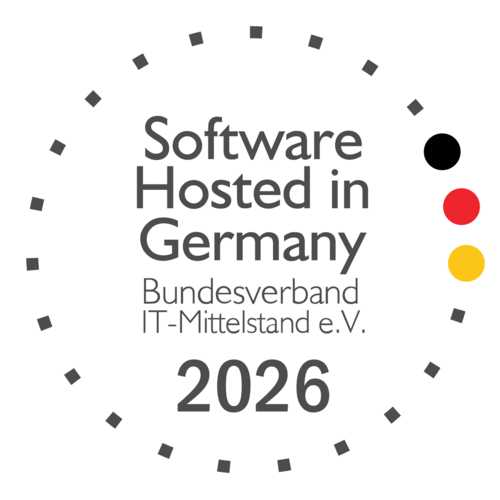 Die Auszeichnung „Software Hosted in Germany 2026“ des Bundesverbands IT-Mittelstand für das Business Coordination Software-System (BCS) von Projektron