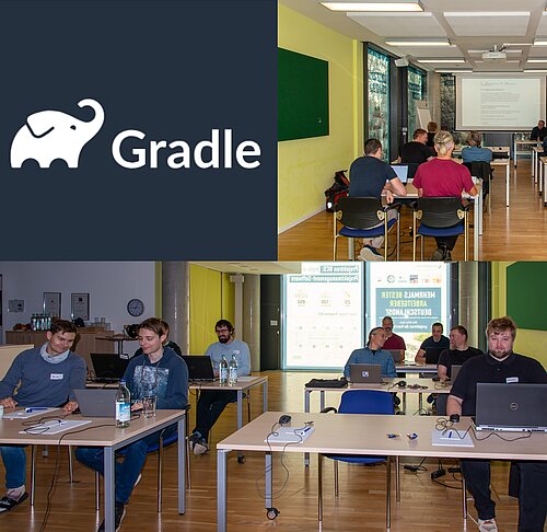 Zehn Entwickler vertieften ihr Wissen im Gradle-Seminar: Automatisierung, Build-Prozesse und Tests für mehr Effizienz in der Softwareentwicklung.