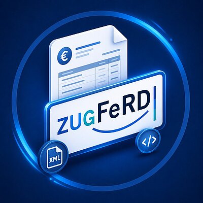 The ZUGFeRD format combines a readable PDF invoice with embedded XML data, supporting efficient digital invoice workflows. The ZUGFeRD format combines a readable PDF invoice with embedded XML data, supporting efficient digital invoice workflows.
