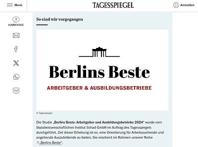 Quelle: https://www.tagesspiegel.de/berlin/berliner-wirtschaft/berlins-beste-arbeitgeber-welche-unternehmen-jetzt-die-attraktivsten-jobs-bieten-12361484.html ; zuletzt aufgerufen am 17.09.2024.