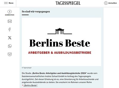 Quelle: https://www.tagesspiegel.de/berlin/berliner-wirtschaft/berlins-beste-arbeitgeber-welche-unternehmen-jetzt-die-attraktivsten-jobs-bieten-12361484.html ; zuletzt aufgerufen am 17.09.2024.