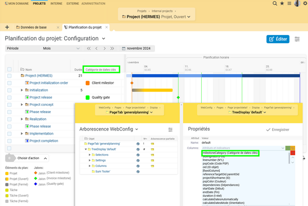 Éditeur WebConfig dans BCS