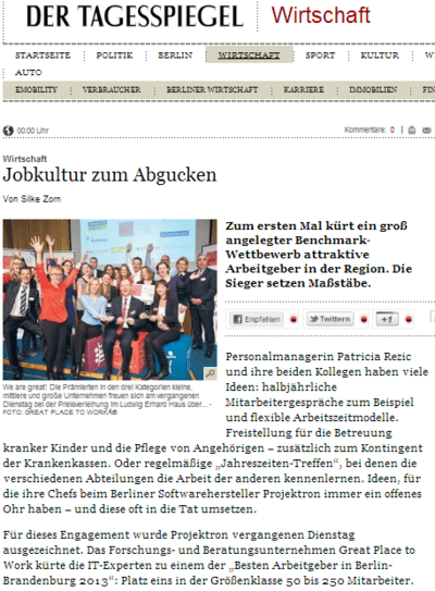 14. April 2013 – Tagesspiegel 14. April 2013 – Tagesspiegel