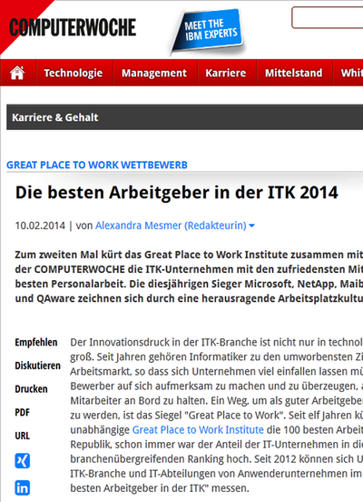 10.02.2014 – Computerwoche 10.02.2014 – Computerwoche