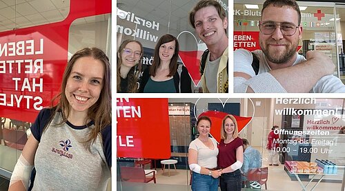 As part of our social engagement program, Projektron employees supported a Red Cross blood donation campaign in June 2026. The collage shows several scenes from the joint initiative and highlights the team’s voluntary commitment to an important social cause. Several scenes of a joint blood donation campaign by Projektron employees at the Red Cross in June 2026.