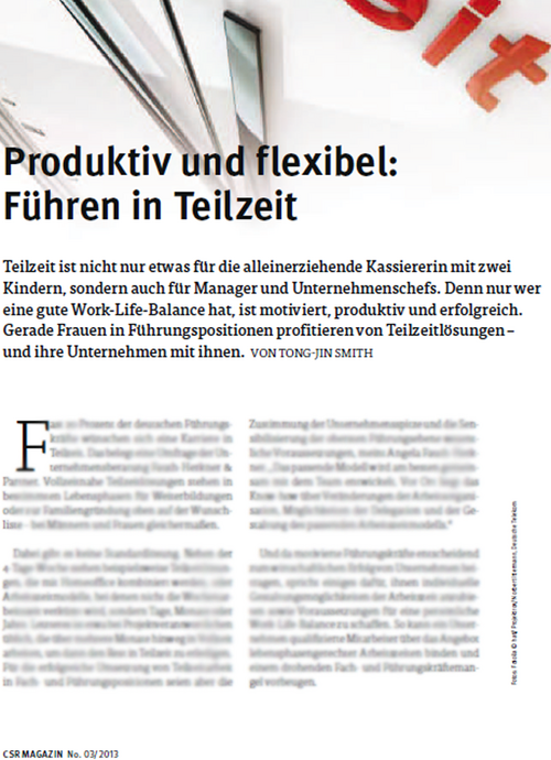 17. Oktober 2013 – CSR Magazin