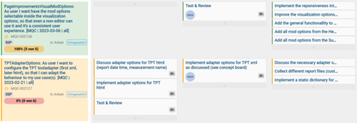 MES BCS screenshot Kanban board