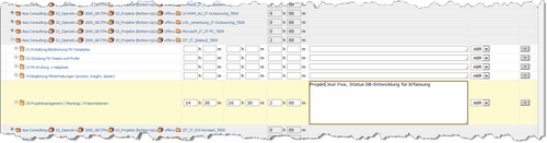 Aios maps its project structure via Projektron BCS. 