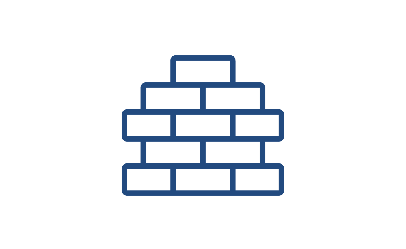 Die Bausteine stehen für die flexible, modulare Struktur von Projektron BCS: Funktionen lassen sich individuell kombinieren und anpassen. Piktogramm mit Bausteinen als Symbol für die modulare und flexibel anpassbare Struktur der ERP-Software für Dienstleister