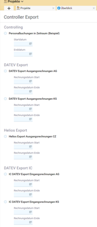 DATEV-Export aus BCS