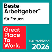 Siegel Beste Arbeitgeber für Frauen 2026 für Projektron GmbH