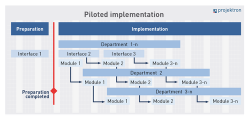 Scheme piloted software rollout