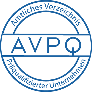 Das AVPQ-Siegel der IHK bestätigt, dass ein Unternehmen strenge Kriterien in Bezug auf Qualität, Zuverlässigkeit und Leistungsfähigkeit erfüllt – ein wichtiges Qualitätsmerkmal im öffentlichen Sektor.